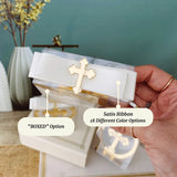 Personalized Baptism Cross Favors – Acrylic Christening Gifts with Box & Ribbon Personalized Baptism Cross Favors – Acrylic Christening Gifts with Box & Ribbon