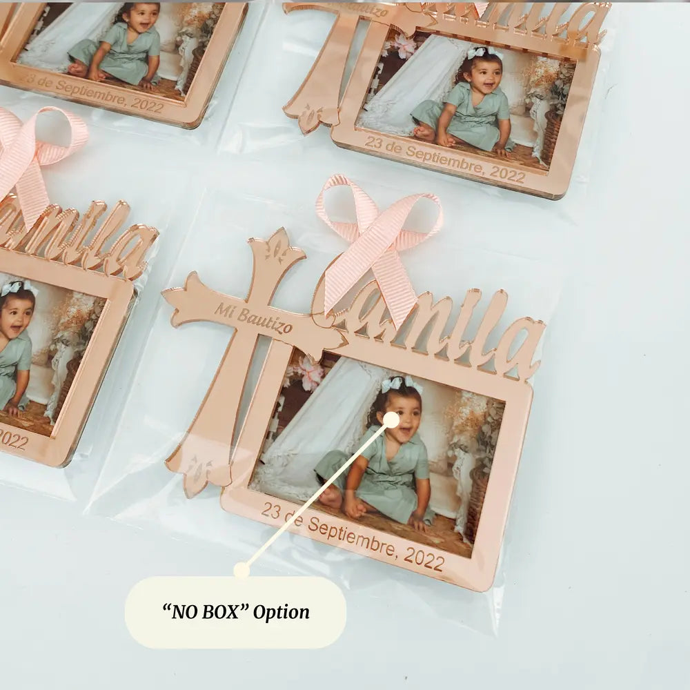 Marco de Fotos de Bautizo Personalizado con Cruz – Regalo Único con Nombre y Fecha Marco de Fotos de Bautizo Personalizado con Cruz – Regalo Único con Nombre y Fecha