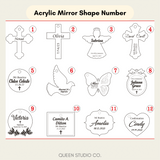 Personalized Mini Wooden Rosary Favor – Custom Baptism & First Communion Gift with Acrylic Charm Options Personalized Mini Wooden Rosary Favor – Custom Baptism & First Communion Gift with Acrylic Charm Options