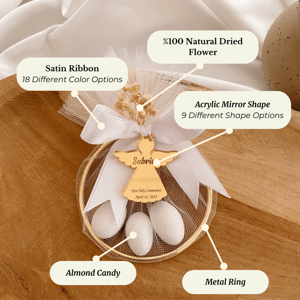Personalized Almond Candy Favor – Elegant Keepsake for Baptism, Quinceañera or Special Occasions Personalized Almond Candy Favor – Elegant Keepsake for Baptism, Quinceañera or Special Occasions