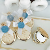 Espejo compacto dorado personalizado para primera comunión de Christina Espejo compacto dorado personalizado para primera comunión de Christina