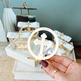 Personalized Baptism Cross Favors – Acrylic Christening Gifts with Box & Ribbon Personalized Baptism Cross Favors – Acrylic Christening Gifts with Box & Ribbon