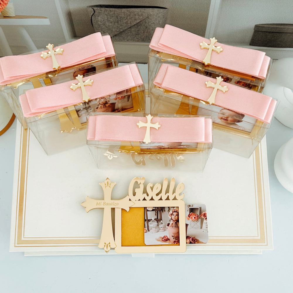 Marco de Fotos de Bautizo Personalizado con Cruz – Regalo Único con Nombre y Fecha Marco de Fotos de Bautizo Personalizado con Cruz – Regalo Único con Nombre y Fecha