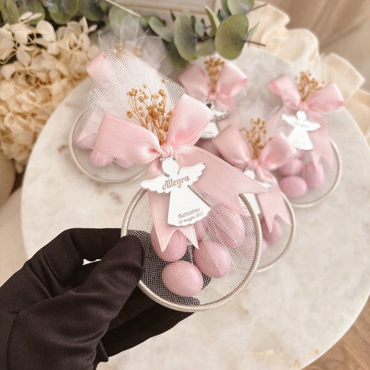 Personalized Almond Candy Favor – Elegant Keepsake for Baptism, Quinceañera or Special Occasions