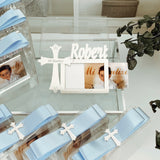 Marco de Fotos de Bautizo Personalizado con Cruz – Regalo Único con Nombre y Fecha Marco de Fotos de Bautizo Personalizado con Cruz – Regalo Único con Nombre y Fecha