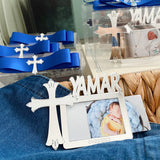 Marco de Fotos de Bautizo Personalizado con Cruz – Regalo Único con Nombre y Fecha Marco de Fotos de Bautizo Personalizado con Cruz – Regalo Único con Nombre y Fecha