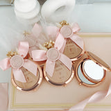 Espejo compacto dorado personalizado para primera comunión de Christina Espejo compacto dorado personalizado para primera comunión de Christina