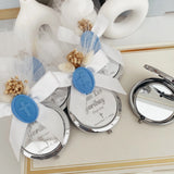 Espejo compacto dorado personalizado para primera comunión de Christina Espejo compacto dorado personalizado para primera comunión de Christina