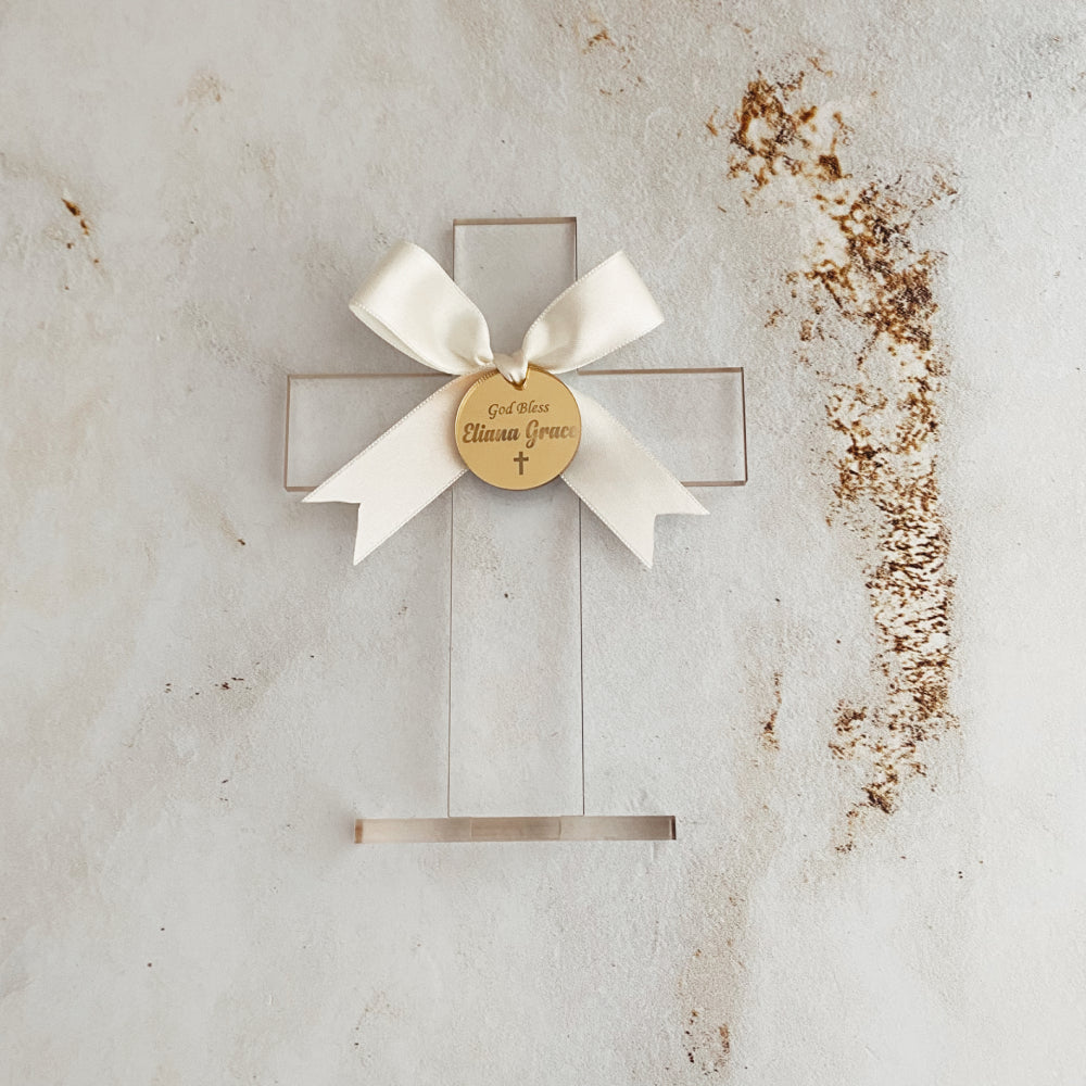 Personalized Acrylic Cross Favors – Custom Mirror Gifts for Baptism, Christening, Holy Communion, or Confirmation Personalized Acrylic Cross Favors – Custom Mirror Gifts for Baptism, Christening, Holy Communion, or Confirmation