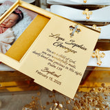 Personalisierter Taufspiegel Acrylrahmen mit Ständer Neu Personalisierter Taufspiegel Acrylrahmen mit Ständer Neu