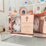 Personalisierter Taufspiegel Acrylrahmen mit Ständer 3 Personalisierter Taufspiegel Acrylrahmen mit Ständer 3