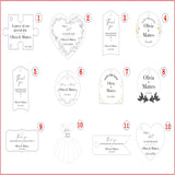 Personalized Wedding Tags with Ribbon – Acrylic Keepsake Favor Personalized Wedding Tags with Ribbon – Acrylic Keepsake Favor