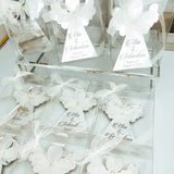 Personalized Angel Baptism Favors – Acrylic Mirror Magnet with Ribbon & Custom Engraving Personalized Angel Baptism Favors – Acrylic Mirror Magnet with Ribbon & Custom Engraving