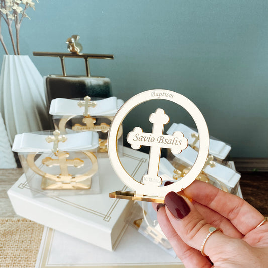 I. Isabel Baptism Cross Favors