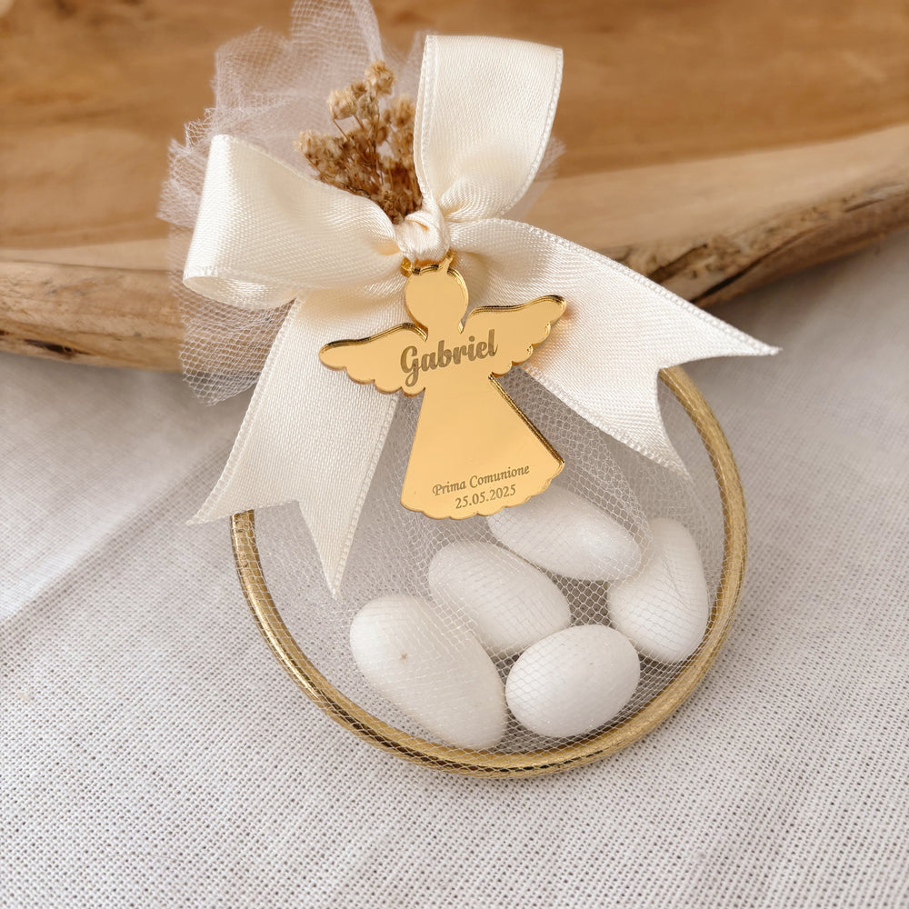 Personalized Almond Candy Favor – Elegant Keepsake for Baptism, Quinceañera or Special Occasions