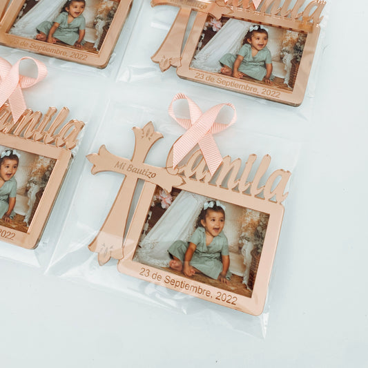 Elizabeth Baptism Favors - Rose Mirror