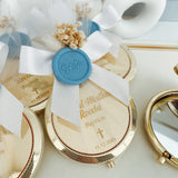 Christina Personalized First Communion Gift Compact Rose Mirror