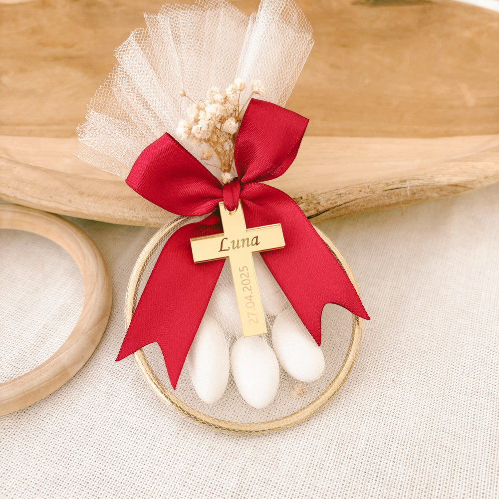 Personalized Almond Candy Favor – Elegant Keepsake for Baptism, Quinceañera or Special Occasions