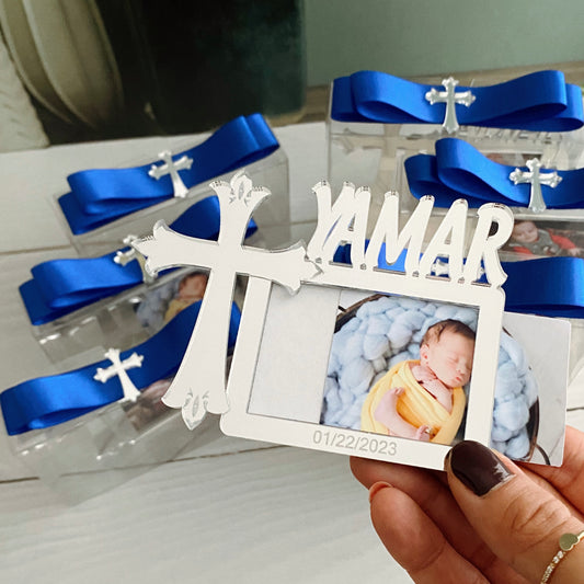 Elizabeth Baptism Favors - Silver Mirror