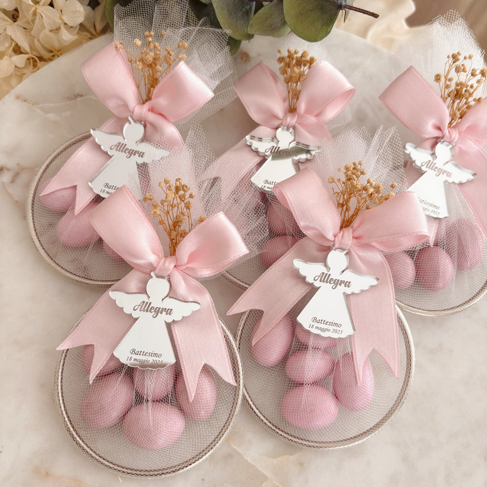 Personalized Almond Candy Favor – Elegant Keepsake for Baptism, Quinceañera or Special Occasions