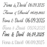 Personalized Wooden Hand Fan – Custom Wedding Favor for Guests with Names & Date