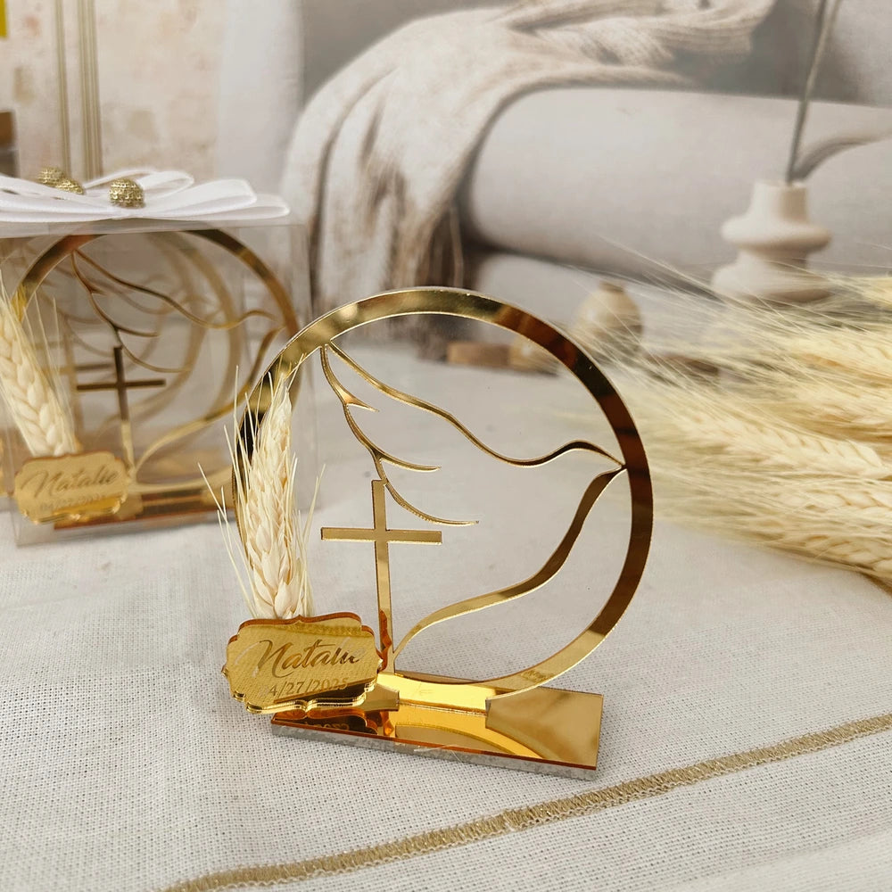 Baptism Favors, First Communion Favors, Baptism Souvenir, Christening Favors, Confirmation, Wheat, Erste Heilige Kommunion, Taufe, Dove