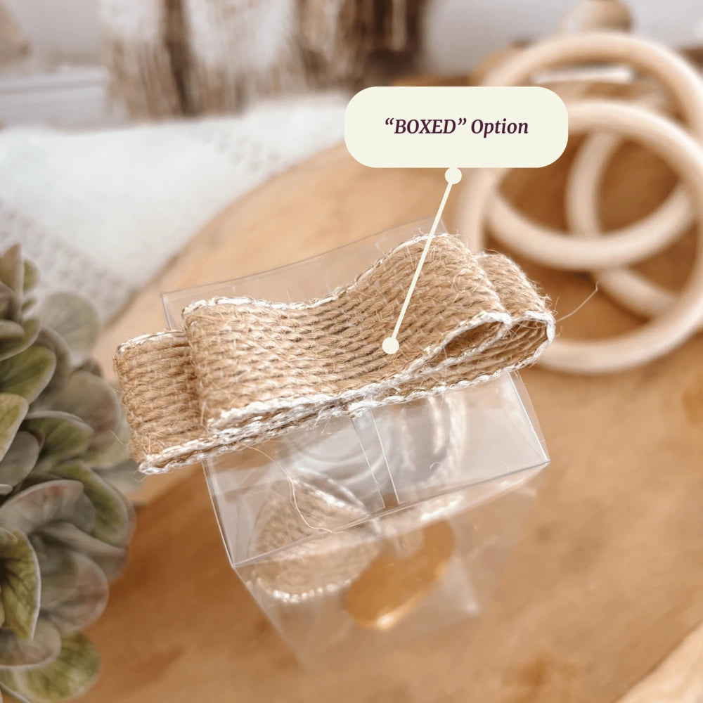 Personalized Holy Water Bottle with Acrylic Tag and Natural Jute Ribbon – Baptism or First Communion Favor