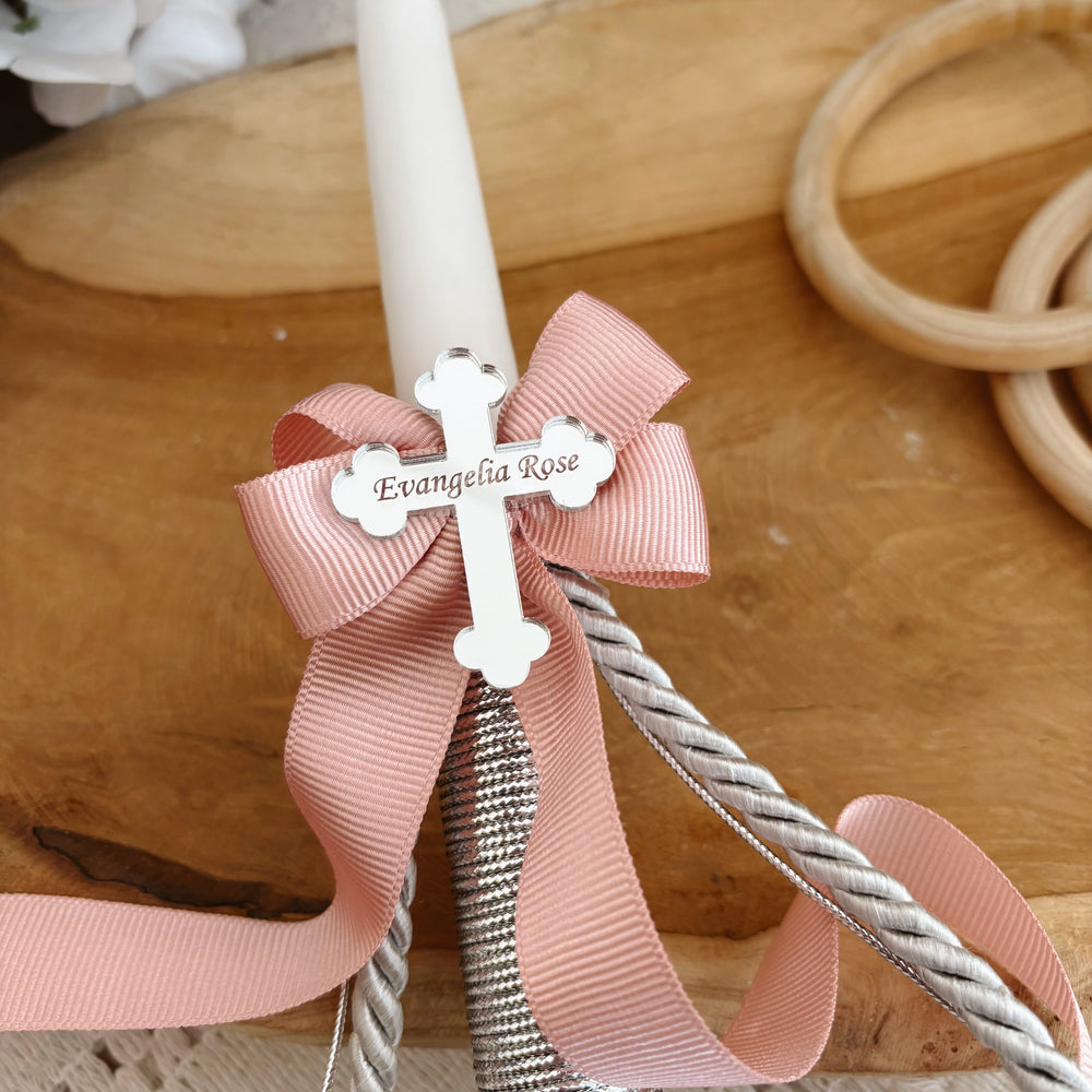 Personalized Baptism Candle with Name – Handmade Christening, Communion & Confirmation Ceremony Candle