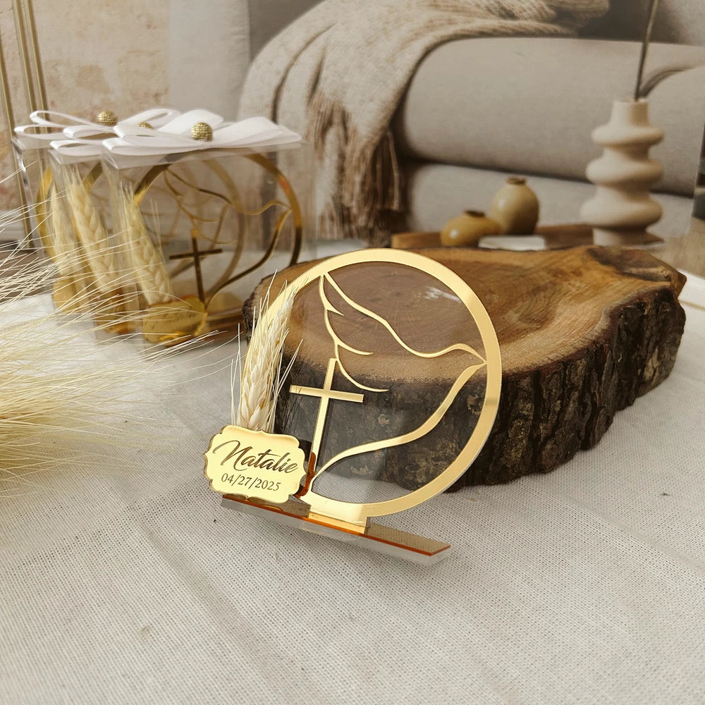 Baptism Favors, First Communion Favors, Baptism Souvenir, Christening Favors, Confirmation, Wheat, Erste Heilige Kommunion, Taufe, Dove